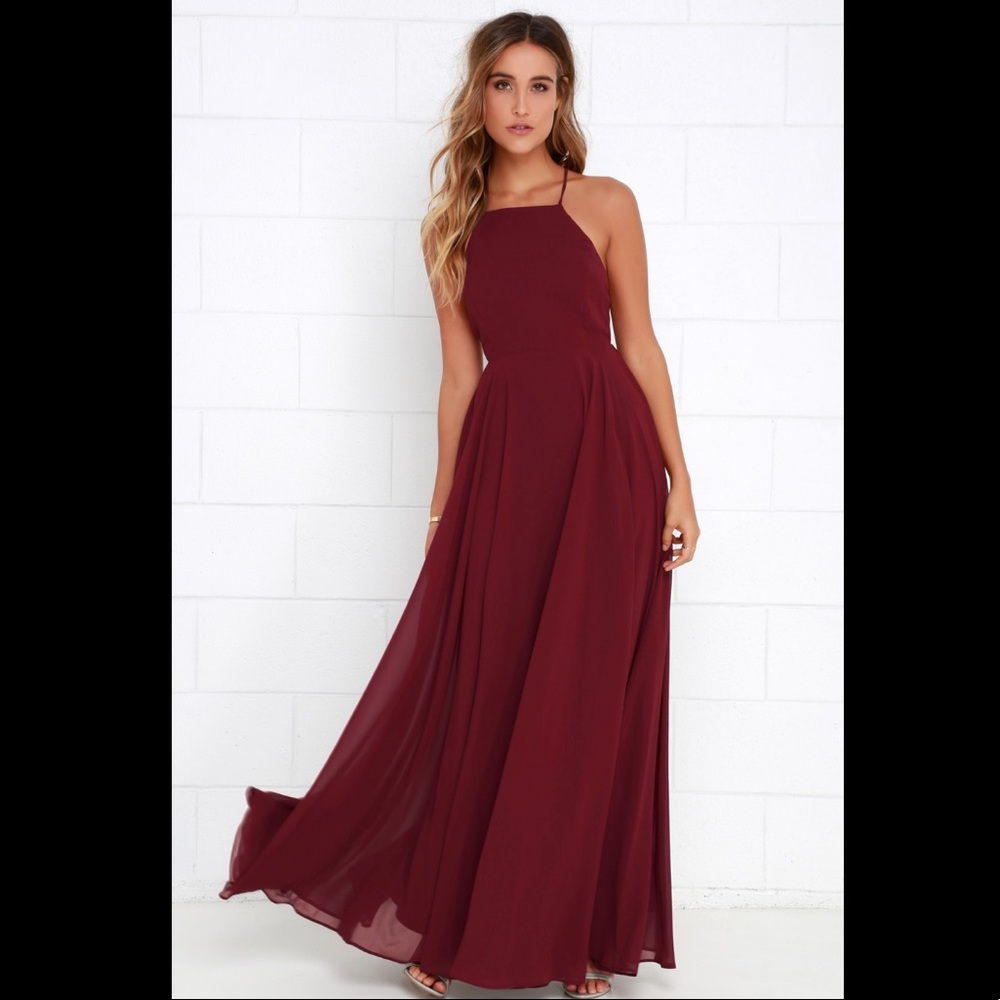 NWT Lulus Mythical Kind Of Love Maxi Dress